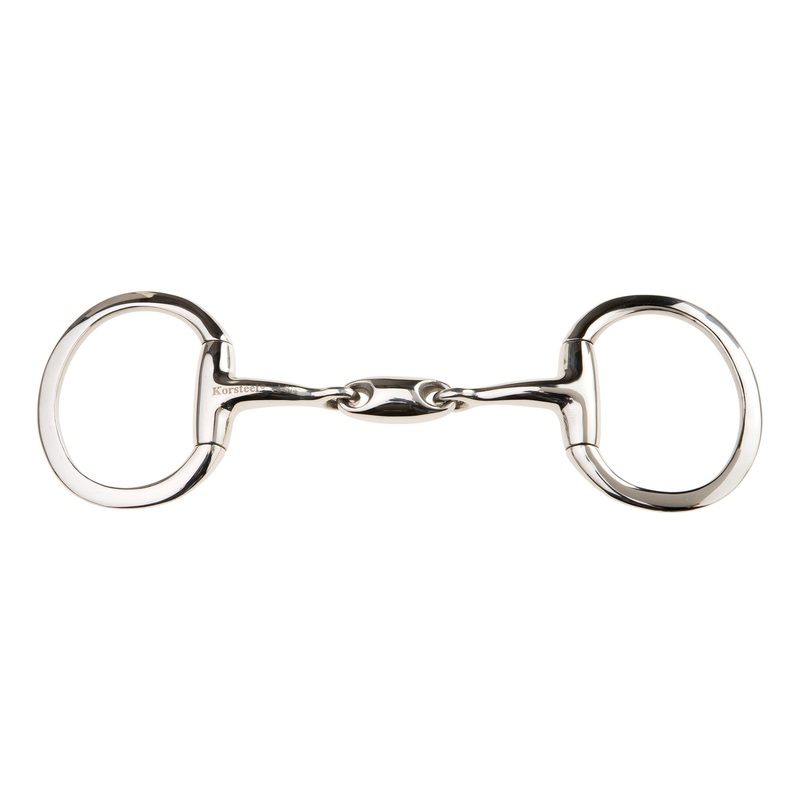 Jp Korsteel Stainless Steel Oval Link Eggbutt Snaffle Bit