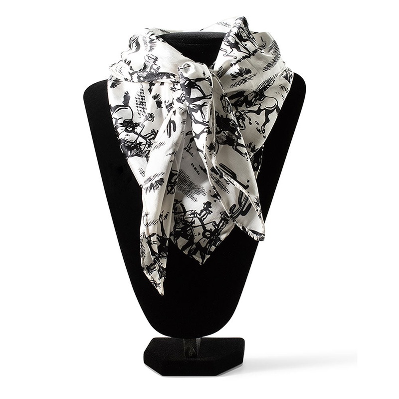 A0900562 Ariat Wild Rag – Desert Cowboy Black & White