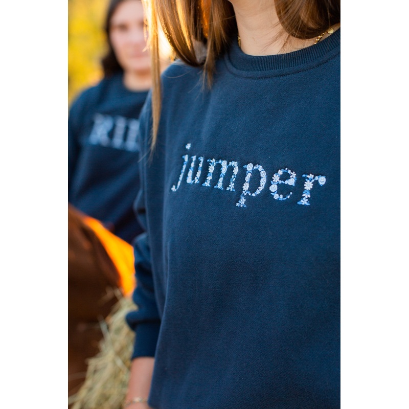 “JUMPER” Sweatshirt – Navy w/Blue Ombre