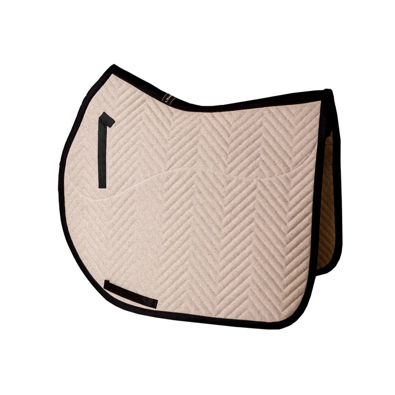 L’Evoine Alpaca Jump Saddle Pad, Linen