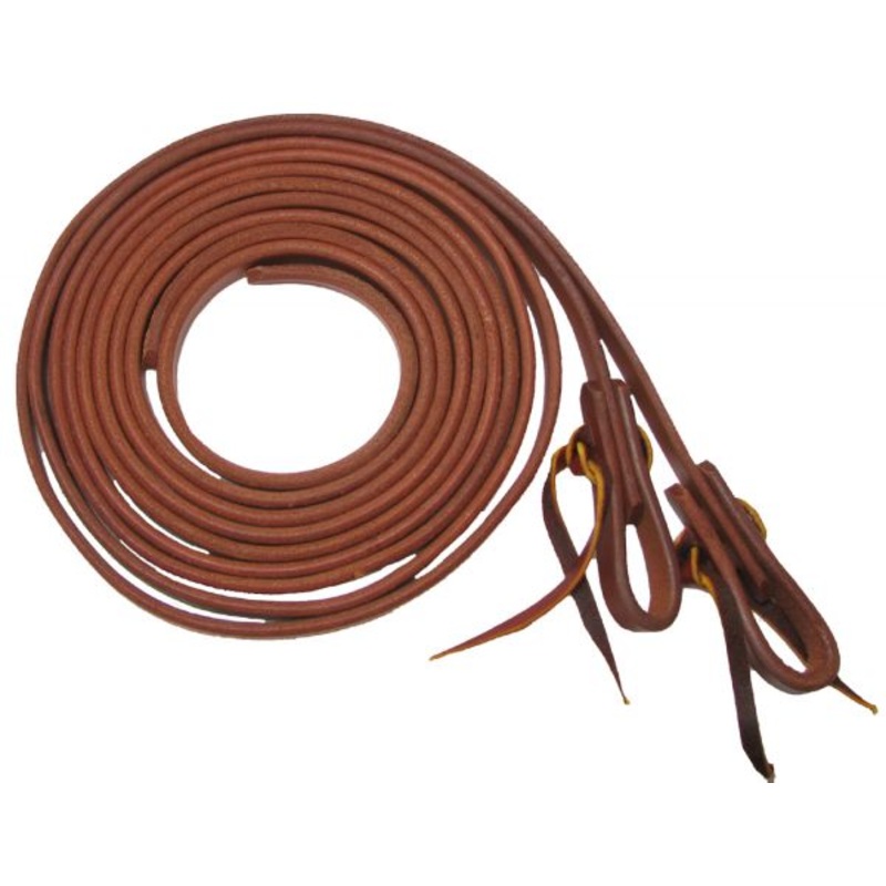 #7403: Showman 5/8″ X 8′ long oiled harness leather split reins