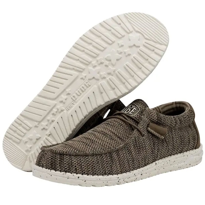 Hey Dude Men’s Wally Sox Shoes – Brown 40019-255