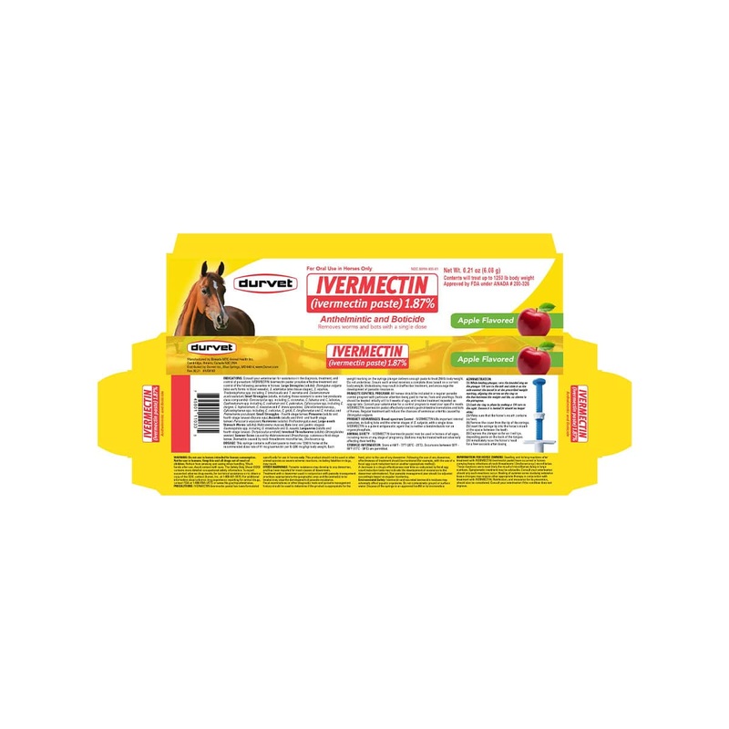 Durvet Ivermectin Paste – Apple Flavored