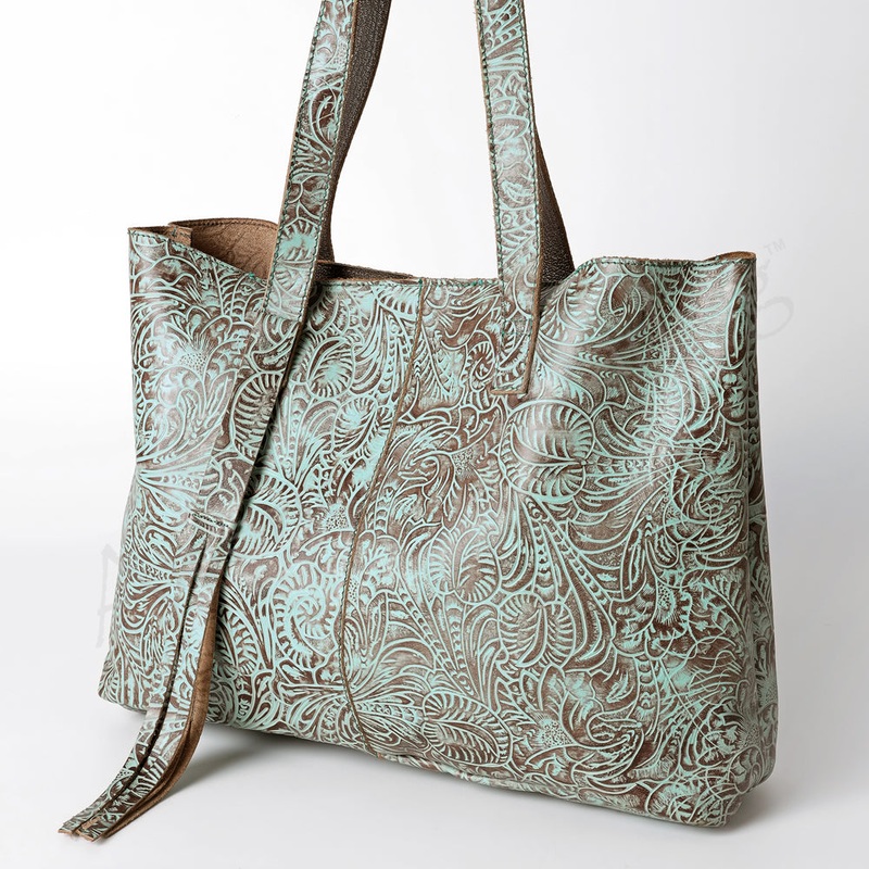 American Darling Tote Embossed Genuine Leather Western Women Bag Handbag Purse | Travel Bags College Casual