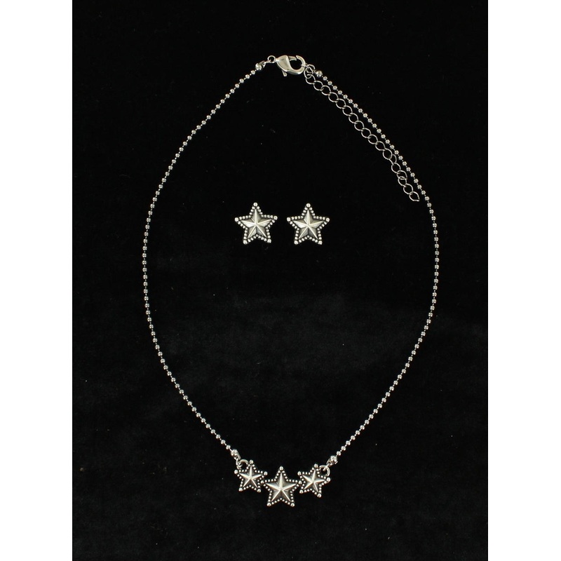 Blazin Roxx Beaded Edge Star Jewelry Set
