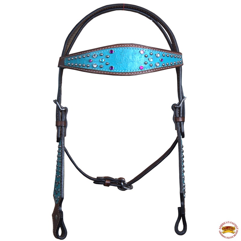 HILASON Western Horse One Ear Headstall Tack Bridle American Leather | Headstall for Horses Western | Horse Headstall | Western Headstalls for Horses | Headstalls for Horses | Western Headstall