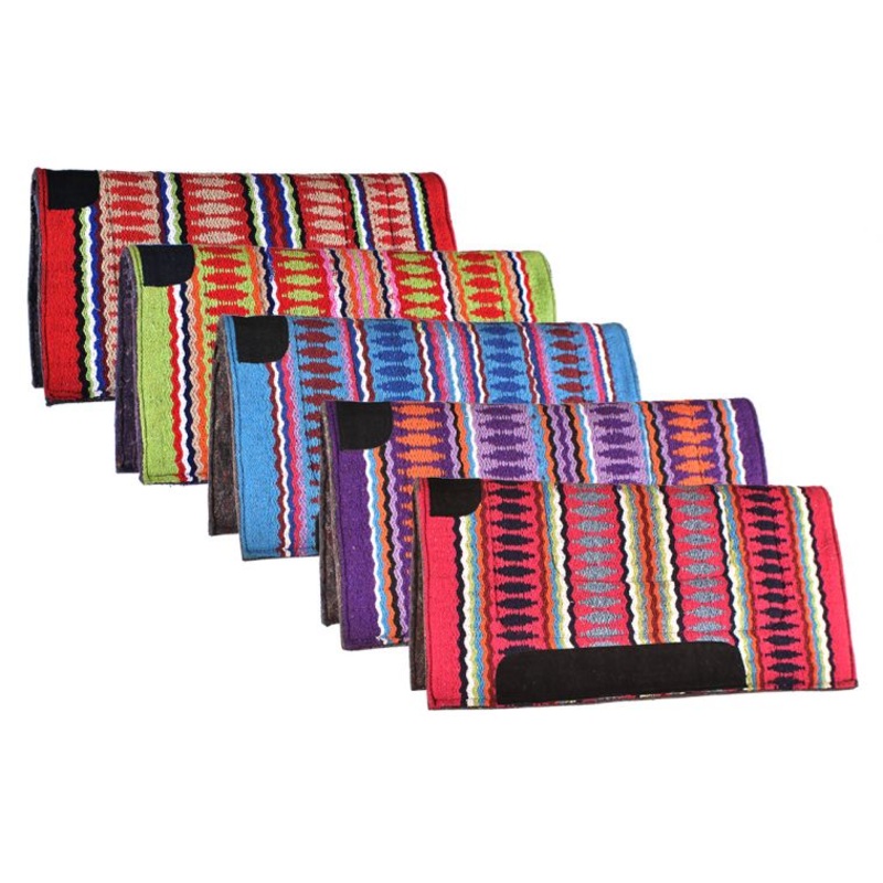 Showman  32″ x 32″ Acrylic top saddle pad with Navajo design and 1″ felt bottom