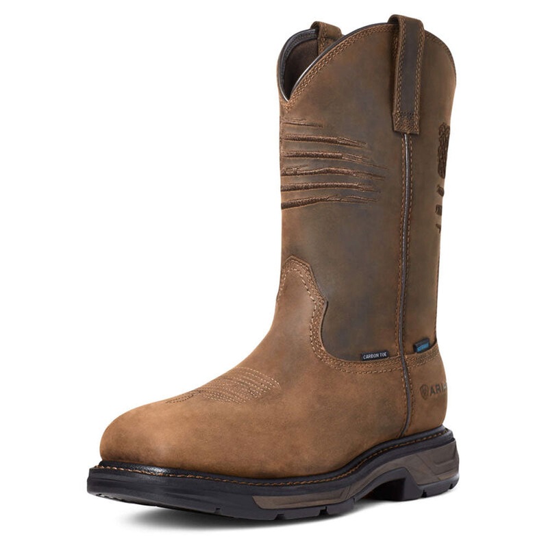 10036002 Ariat Men’s Workhog XT Patriot H2O Carbon Toe Work Boot