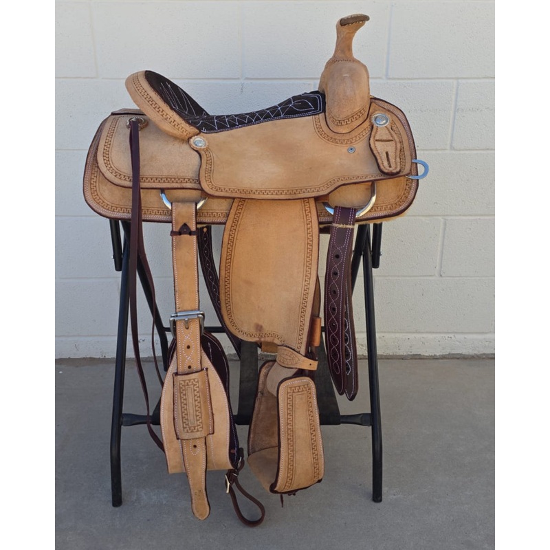 #1906 15.5″ Corriente Roping Saddle