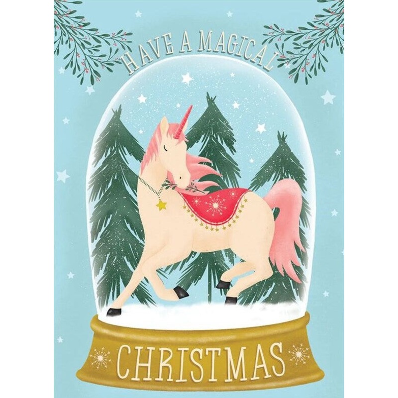 Tree Free Holiday Card- Christmas Unicorn