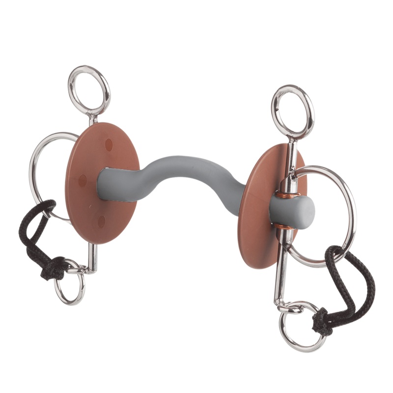 Beris Soft Short Pelham with Tongue Port Bar