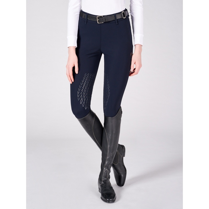 Coblenza Side Zip High Waist Breeches with Knee Grip