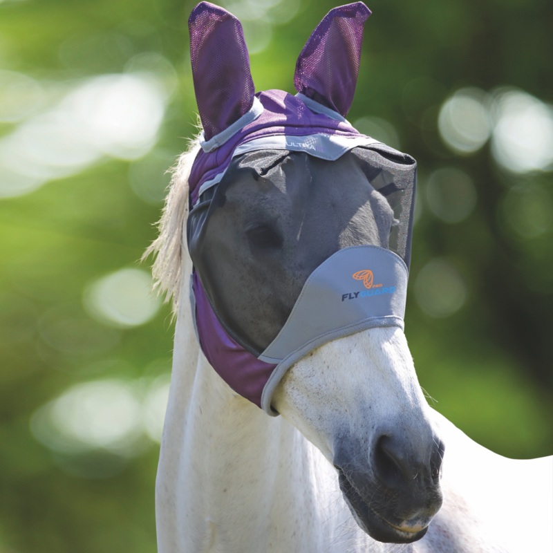 Shires FlyGuard Pro Deluxe Fly Mask With Ears