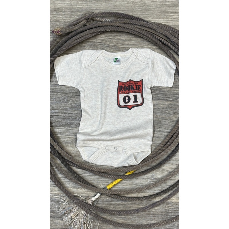 Rookie Of The Year Rodeo Back Number Onesie