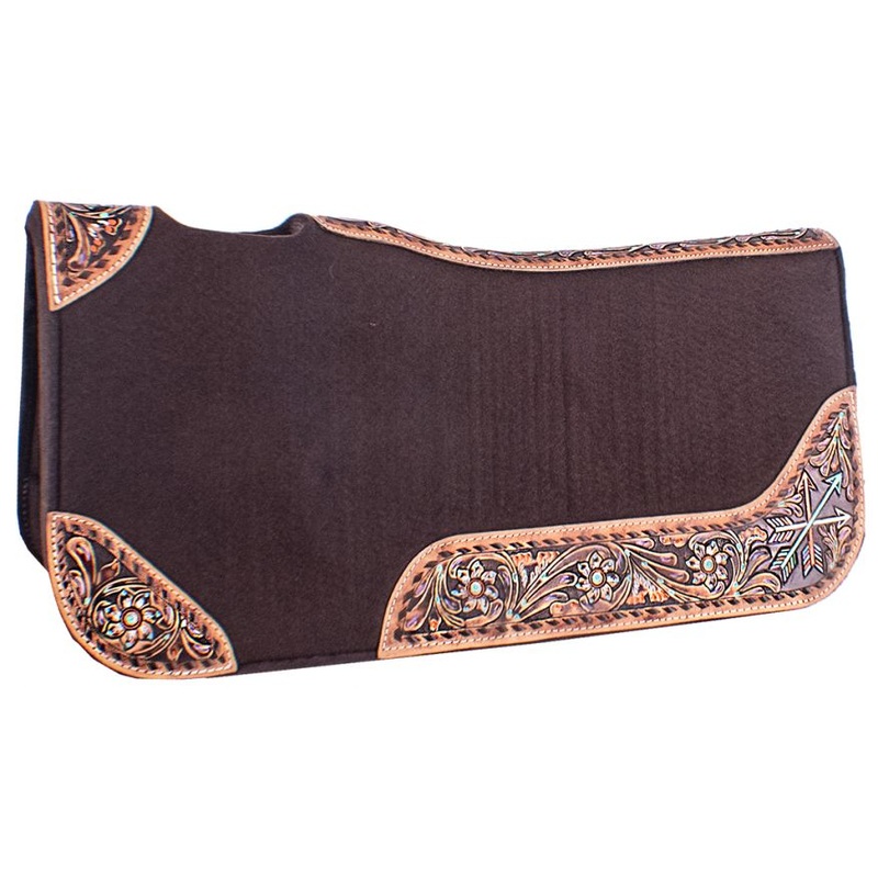 Contoured Felt Saddle ~Flower & Arrow
