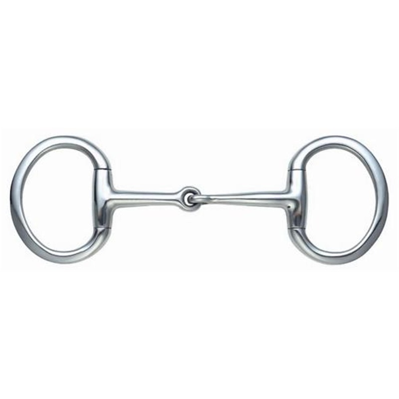 Shires Flat Ring Jointed Eggbutt Snaffle Bit Stainless Steel 8 Sizes