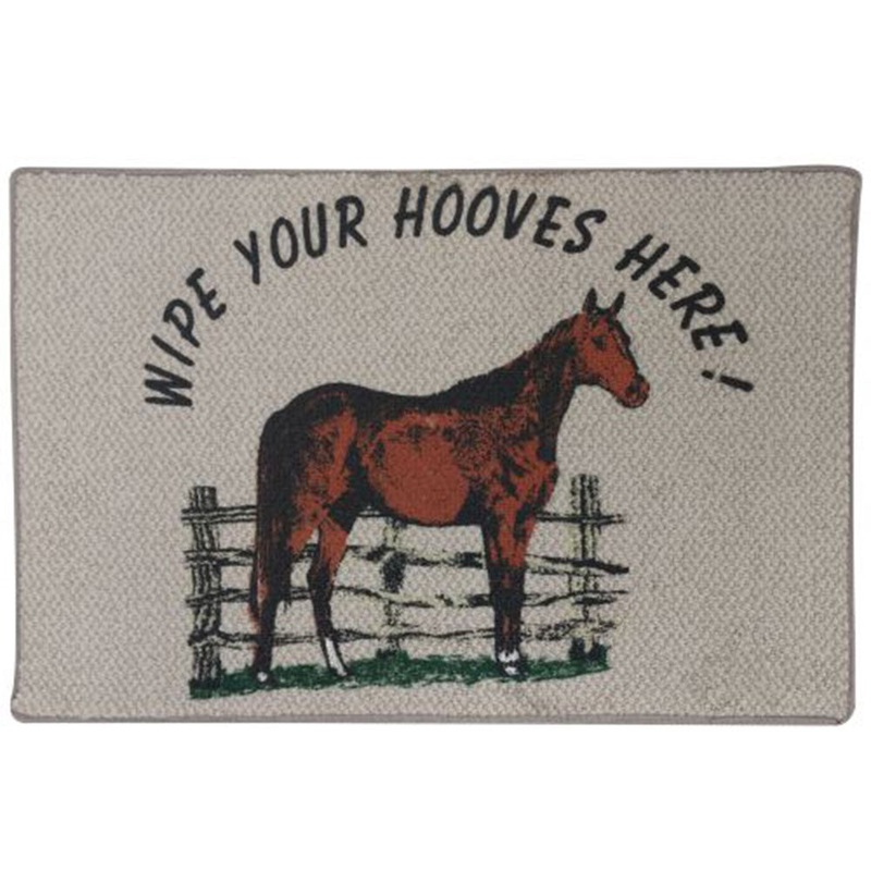 27 x 18  Wipe your hooves here! Welcome mat