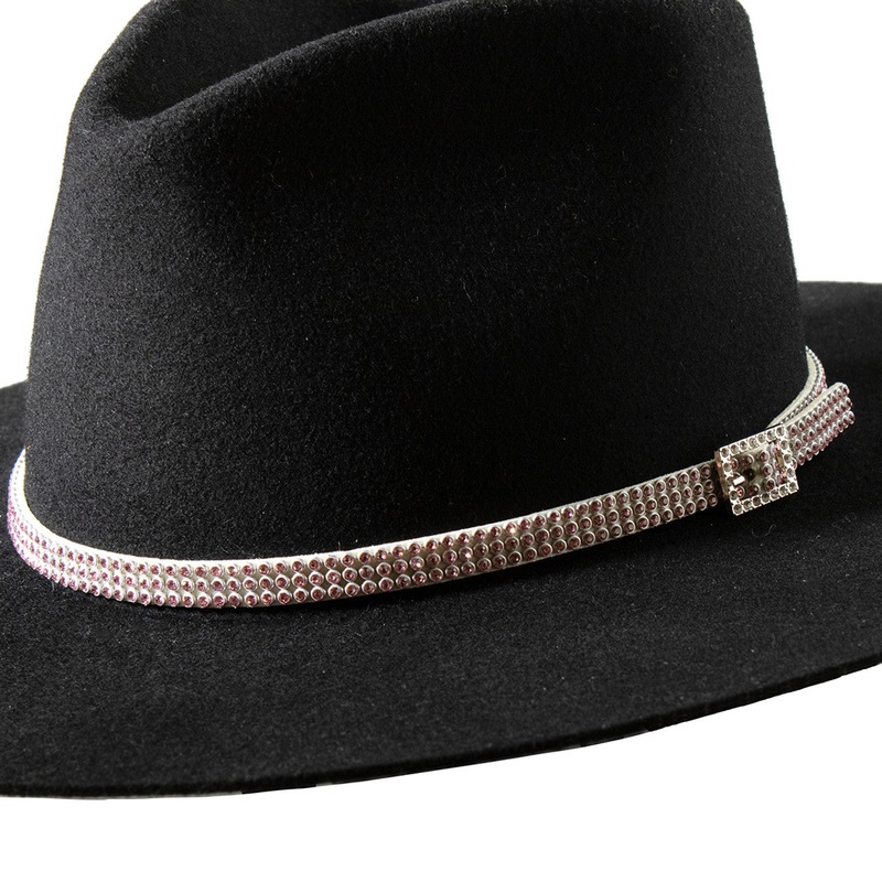 Rhinestone Cowboy Hatband ~ Pink