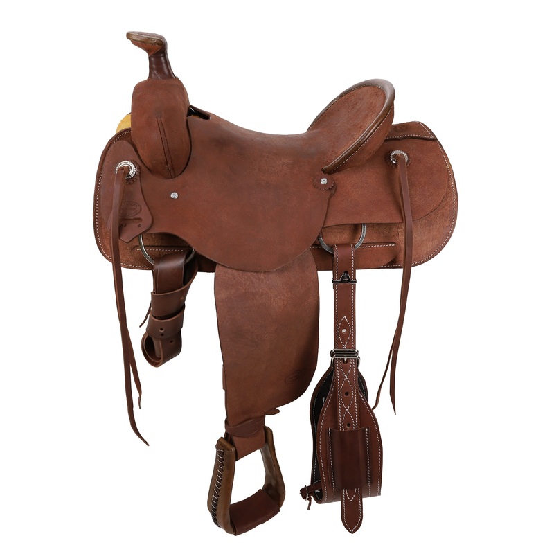 Showman Legacy Series Roughout Roping Saddle – 15, 16, 17 Inch