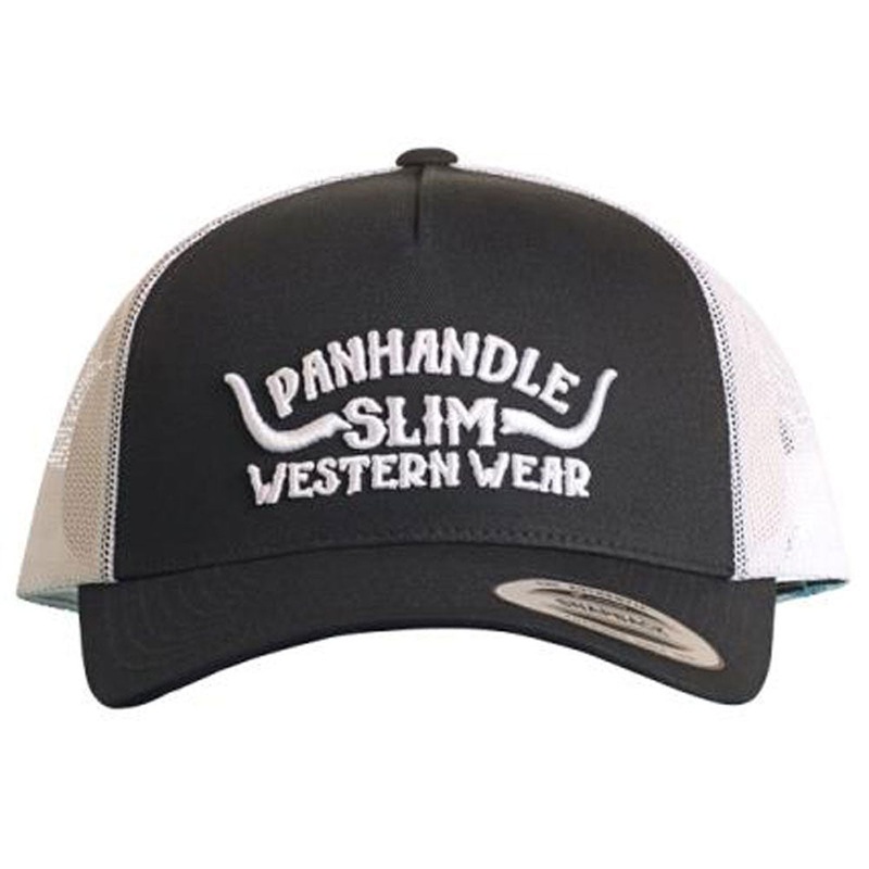 SU40X06255 Panhandle Slim Steer Horns Snapback Cap – Black