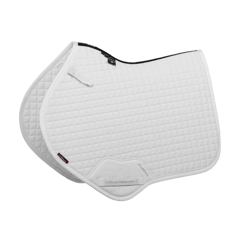 LeMieux Cotton Close Contact Saddle Pad, White