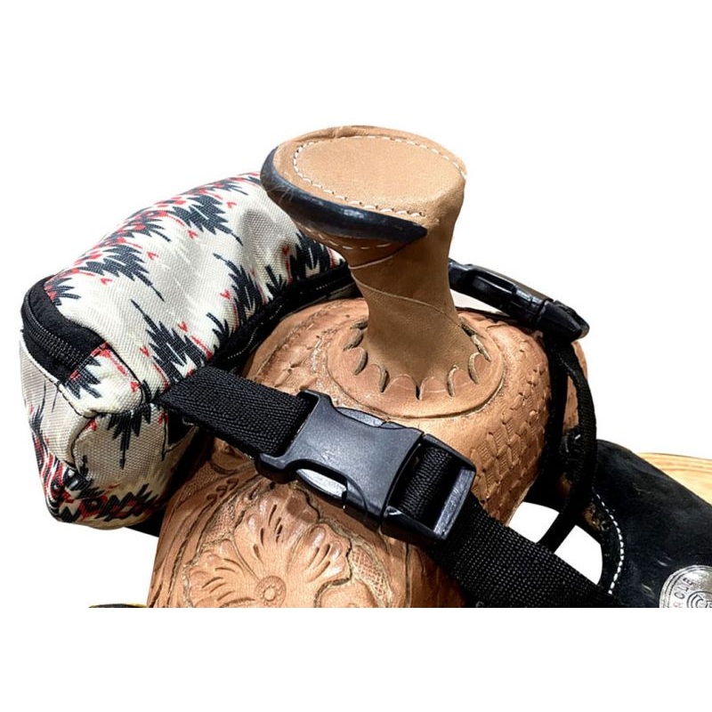 Showman   Aztec Print Insulated Nylon Saddle Pouch