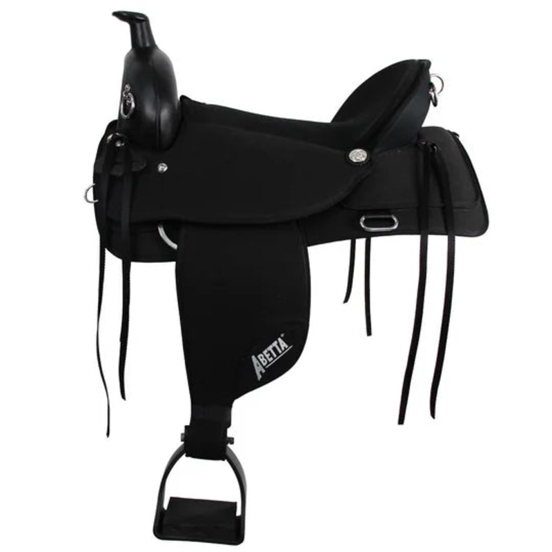 Abetta Pathfinder Synthetic Western Trail Saddle-FREE SHIPPING