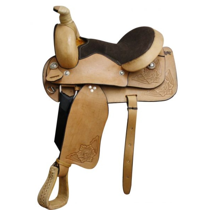 #3910: 15″ Buffalo Roper Style Saddle