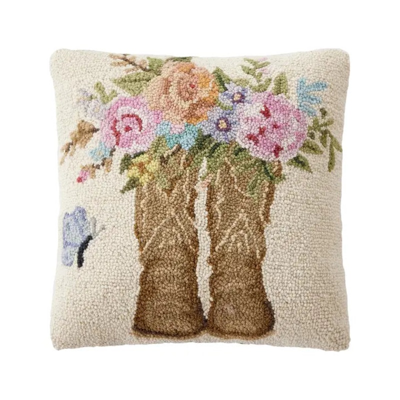 Cowboy Boots & Rose Hook Pillow – Susan Winget