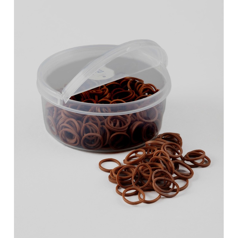 Horse Plaiting Bands Brown