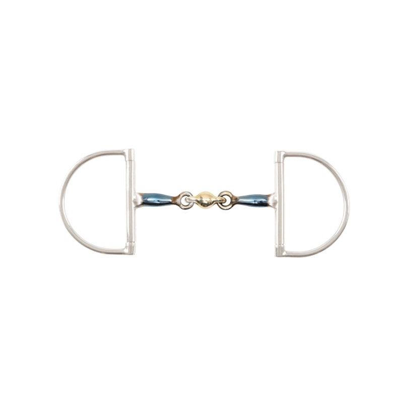 Double Joined Blue Alloy with Lozenge D Ring