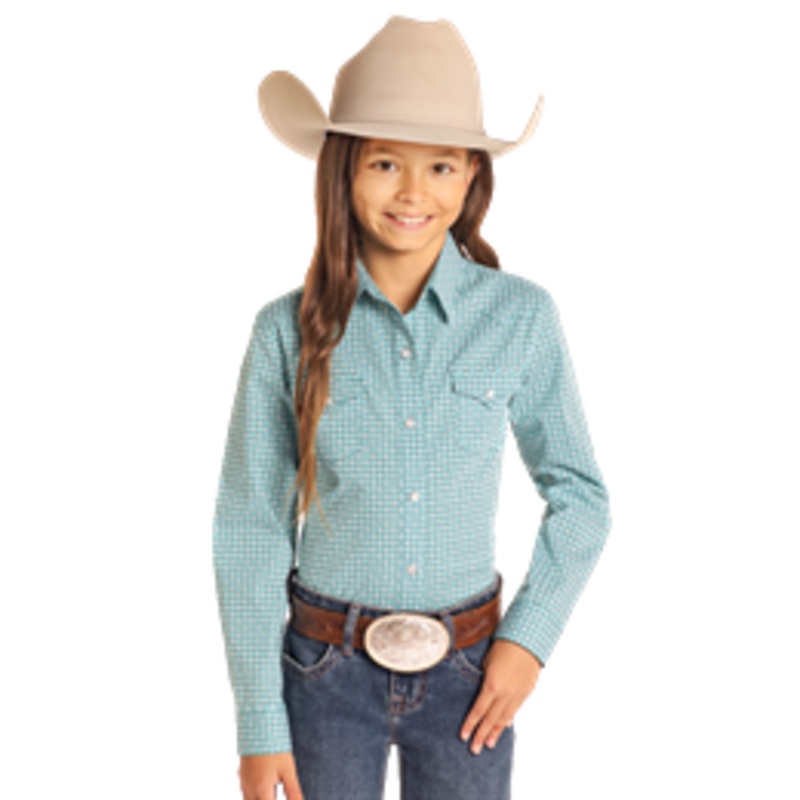 Girls Geo Print Shirt by Panhandle