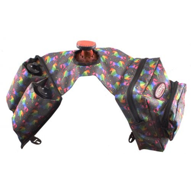 #248392-U: Showman  Unicorn Printed Cordura nylon insulated horn bag