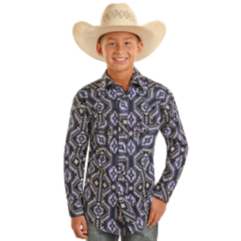 Boy’s Aztec Print by Rock & Roll ~ Blue