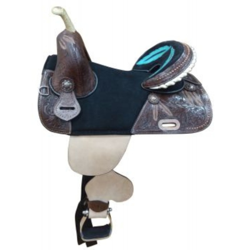 16″ DOUBLE T LEATHER TREELESS SADDLE
