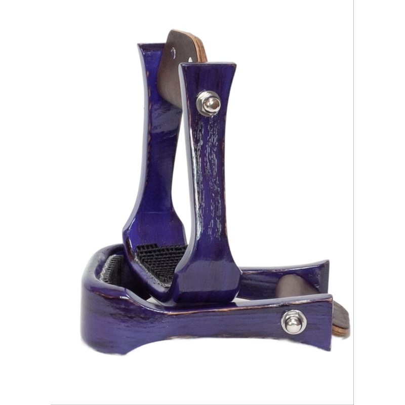 2″ Purple Wooden Stirrups