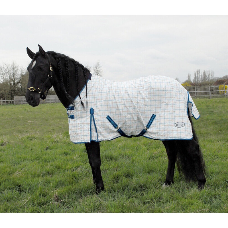 Rhinegold Maui Check Summer Sheet Horse Rug
