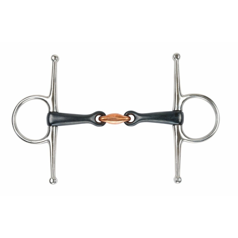 Shires Full Cheek Lozenge  Snaffle, Sweet Iron