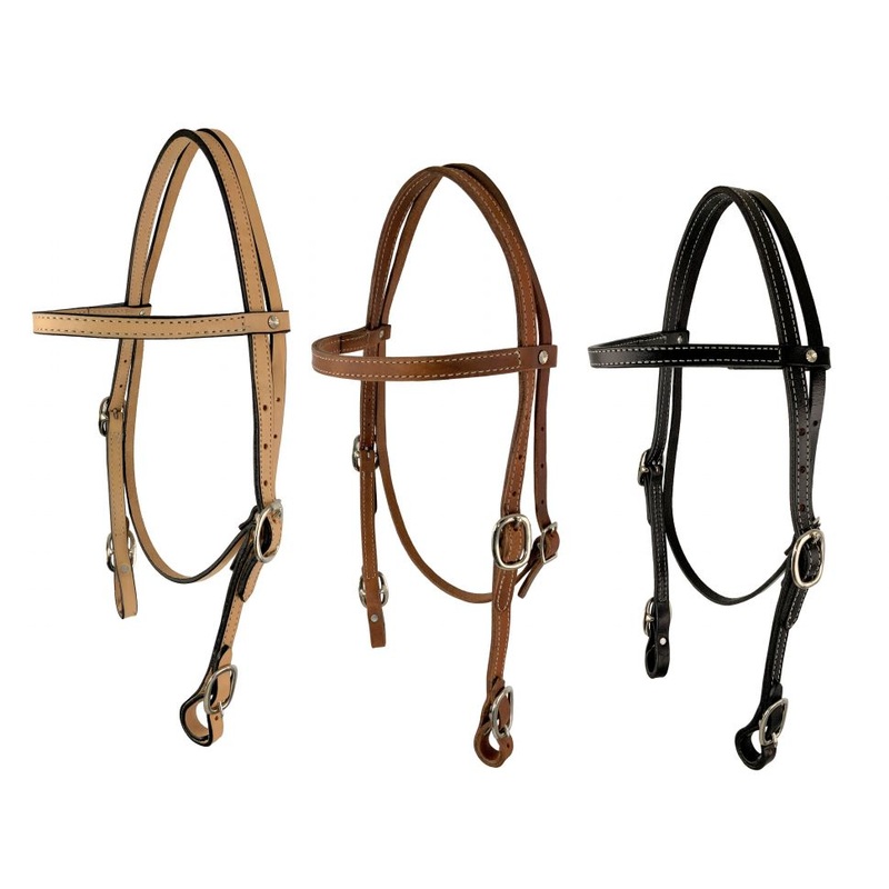 Showman Argentina Cow Leather headstall with reins