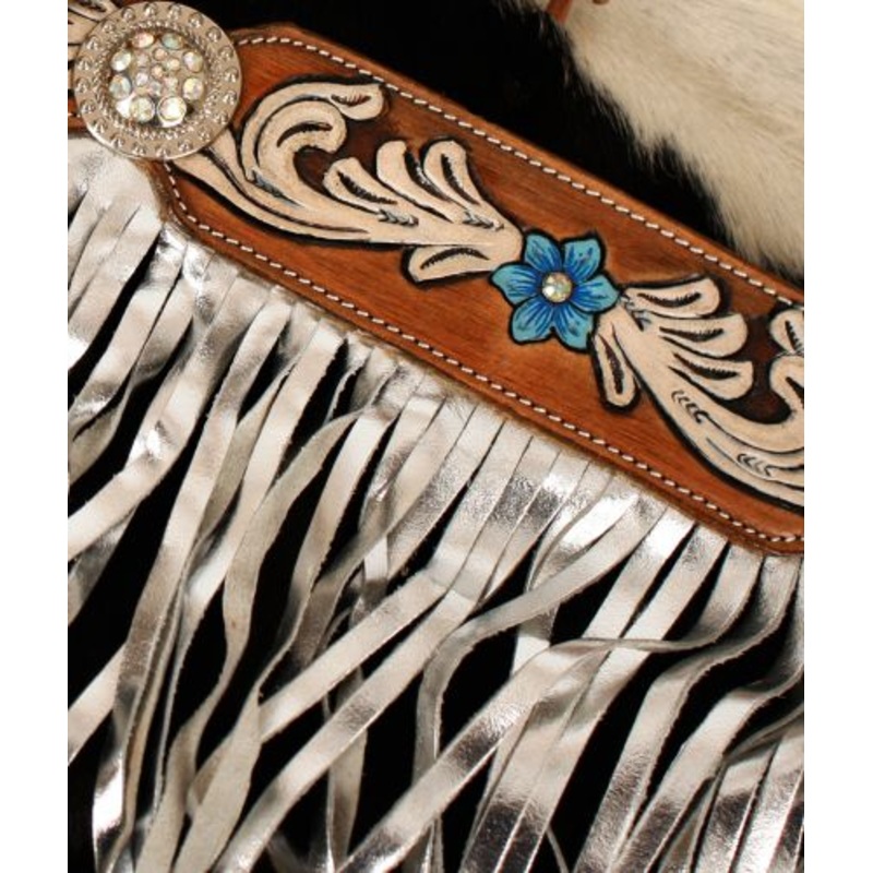 Showman  Medium leather browband headstall and breast collar set