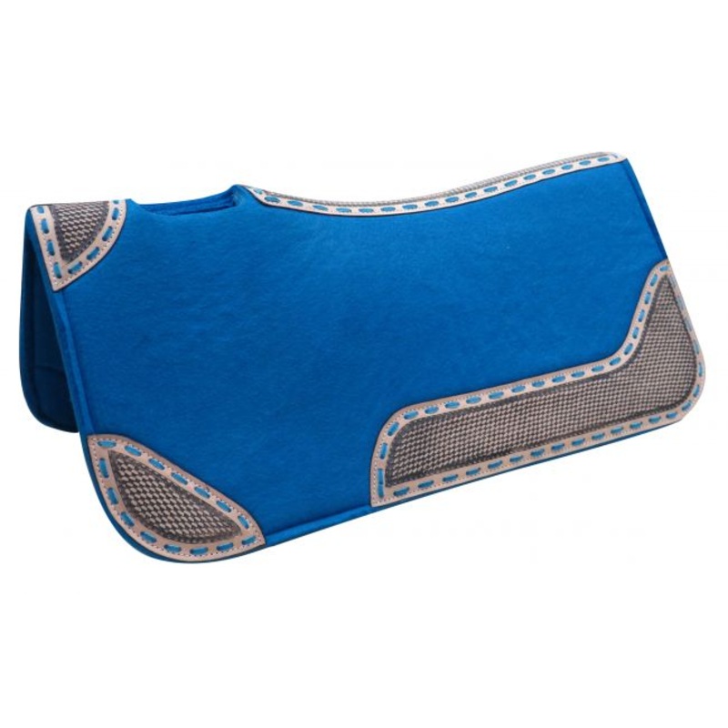 32″ x 31″ x 1″ Turquoise blended felt saddle pad