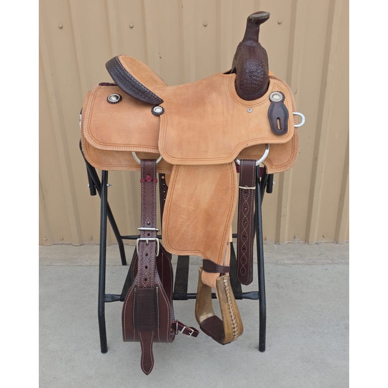 #1712 14″ Corriente Team Roping Saddle