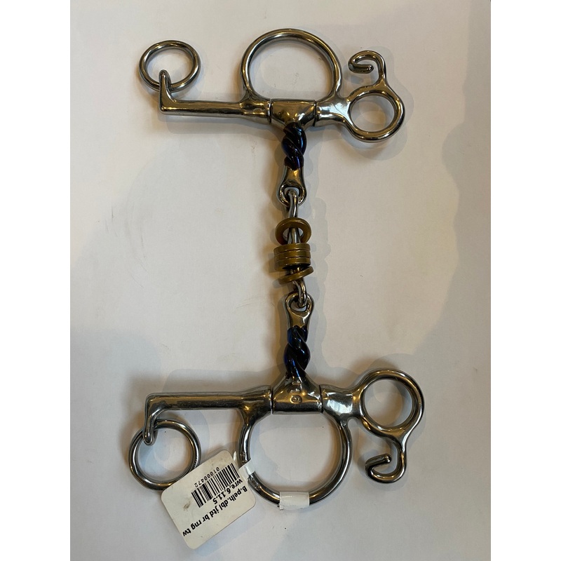 Trust Equestrian Trust Sweet Iron Baby Pelham With Twisted Mouthpiece And Brass Rings