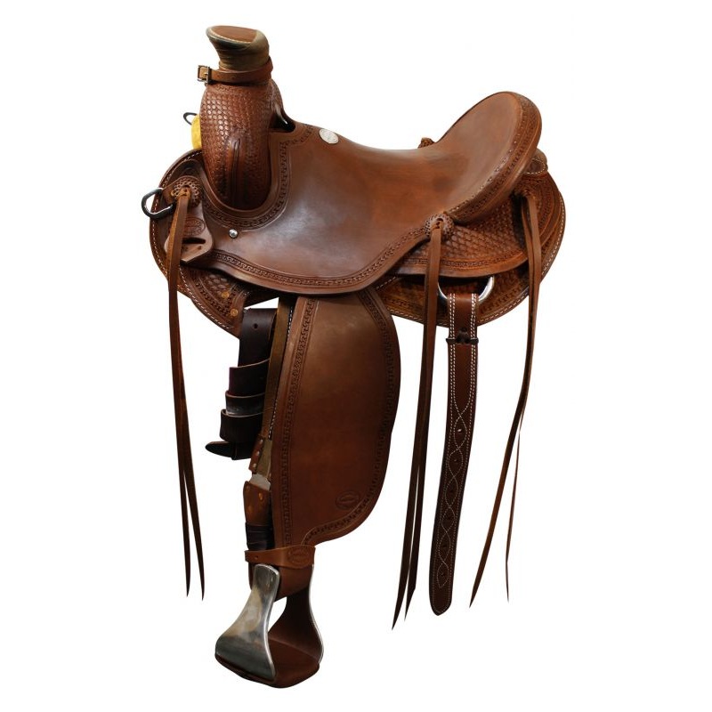 15″, 16″, 17″ Showman Roper Saddle*ROPING WARRANTY-FREE SHIPPING