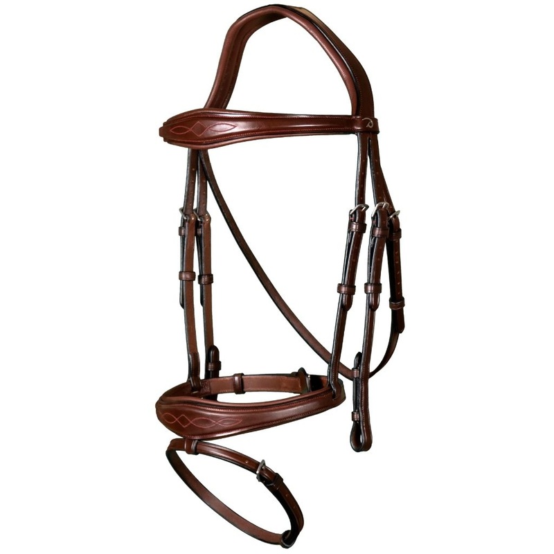 Dyon New English Collection Signature Anatomic Flash Nose Bridle