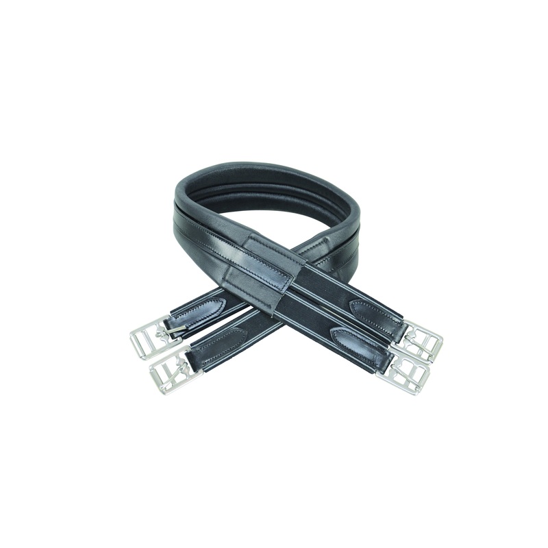 HyCOMFORT Leather Padded Atherstone Girth – Elasticated Both Ends