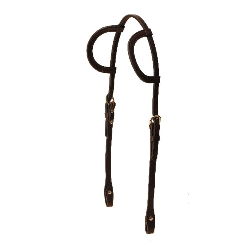 Tory Leather 5/8″ Double Ear Headstall – Buckles & Chicago Screws