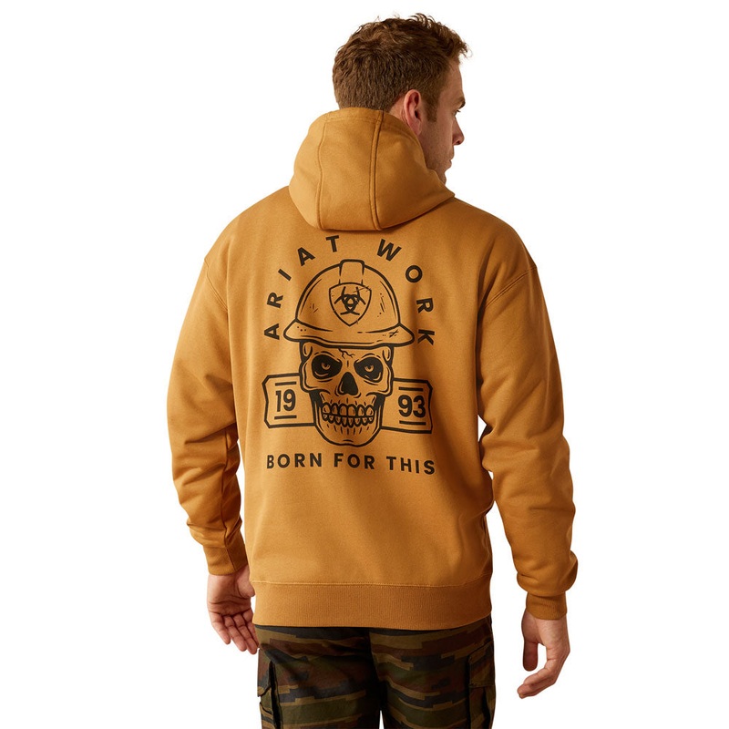 10054474 Ariat Men’s Rebar Workman Hardhead Hoodie – Bistro