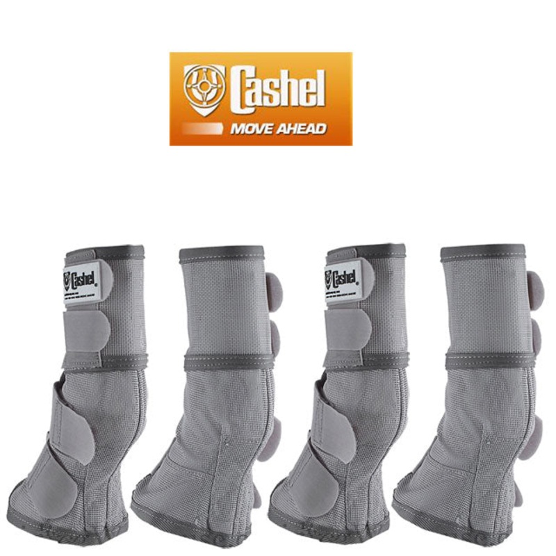 4 Pack Cashel Fly  Arab Horse Leg Guard Cool Mesh Boots Grey