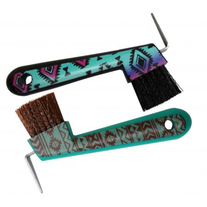 #72BT005: Navajo printplastic hoof pick meaures 6″ long